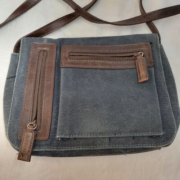 Relic Crossbody Purse handbag retro fabric pockets black hipster Y2K BOHO neutra - Picture 1 of 12